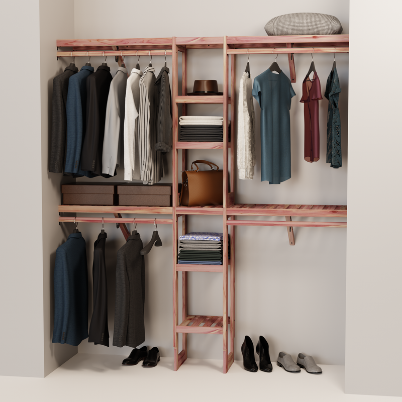 Closet Wall Kit | Aromatic Red Cedar | 14.5" Depth Open Panel