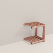 A cedar cube base add-on