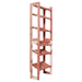 A free-standing aromatic red cedar shoe cubby with multiple solid shelves, flat-packed and ready for assembly.