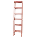 A tall wooden cedar cubby kit with multiple shelves, designed for closet organization.