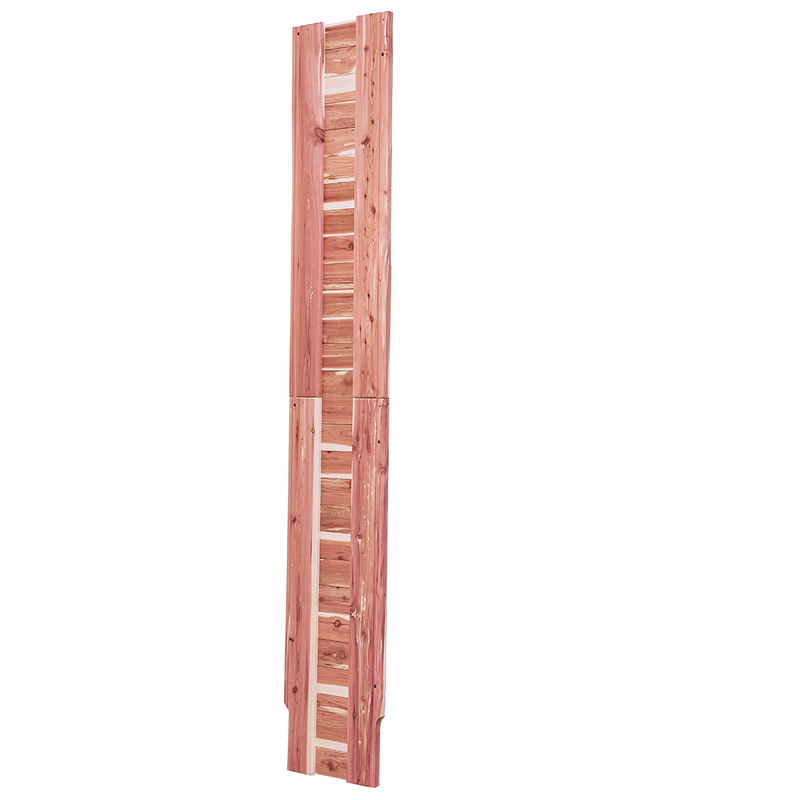 A cedar panel set