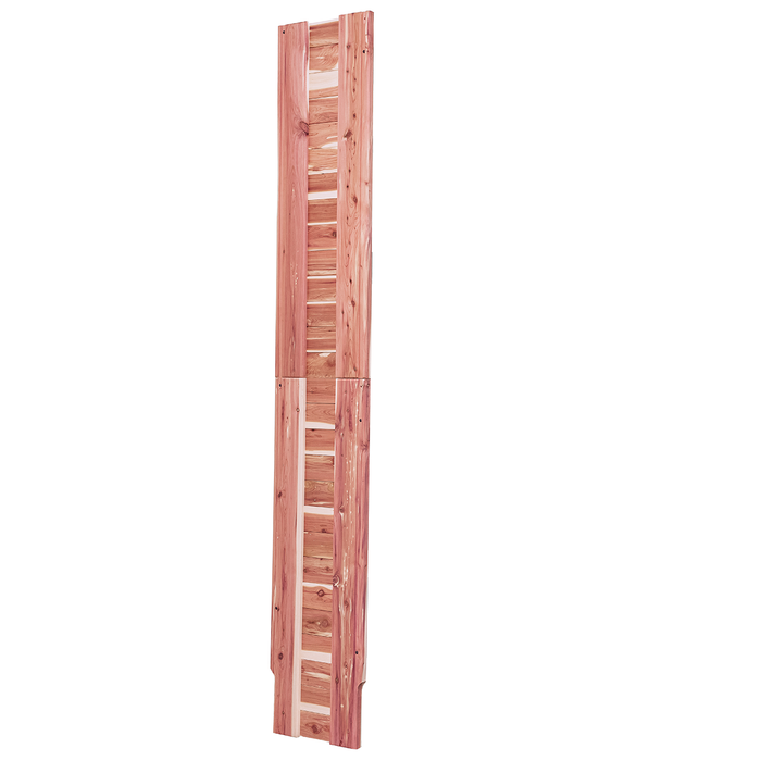 A cedar panel set