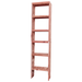 A tall wooden cedar cubby kit with multiple shelves, designed for closet organization.