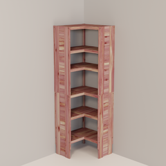 Deluxe Aromatic Red Cedar Corner Closet Cubby, 14.5 Inch Depth