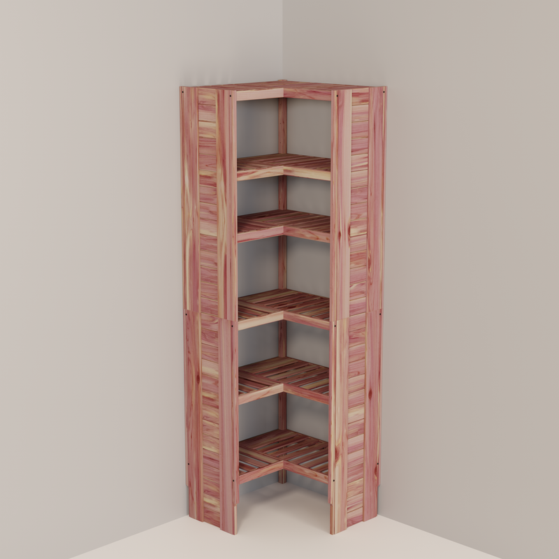 Corner Cubby | Aromatic Red Cedar | 14.5" Depth Deluxe Panel