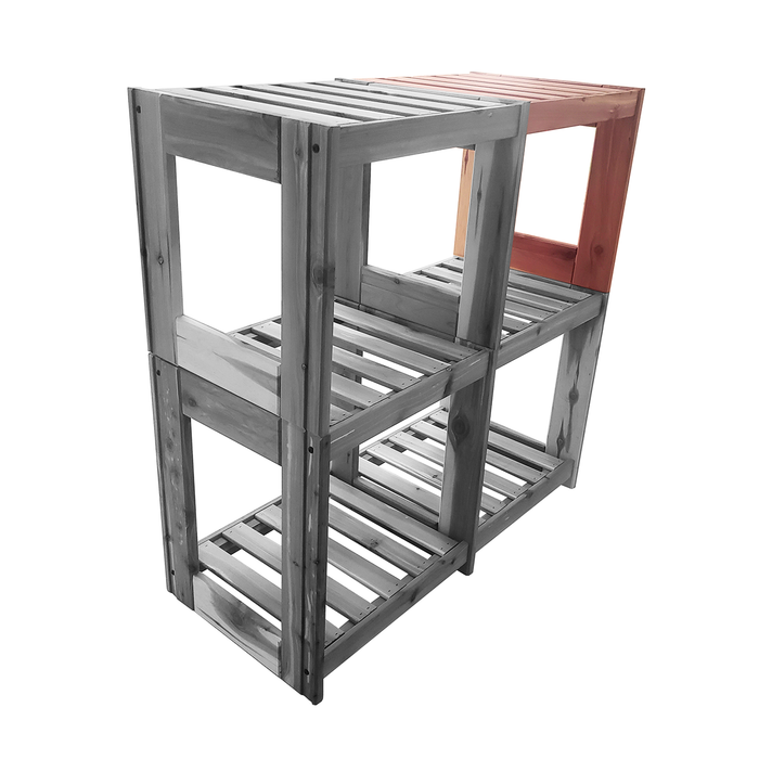A vertical cube add-on