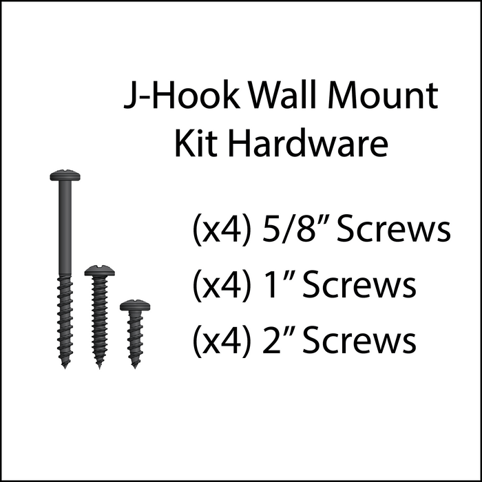J-Hook kit hardware included