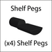 A hardware pack of shelf pegs.