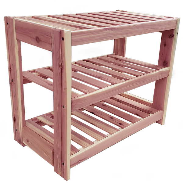 Deluxe Shoe Rack | Aromatic Red Cedar | 14.5" Deep