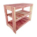 Wooden Shoe Rack with three shelves.