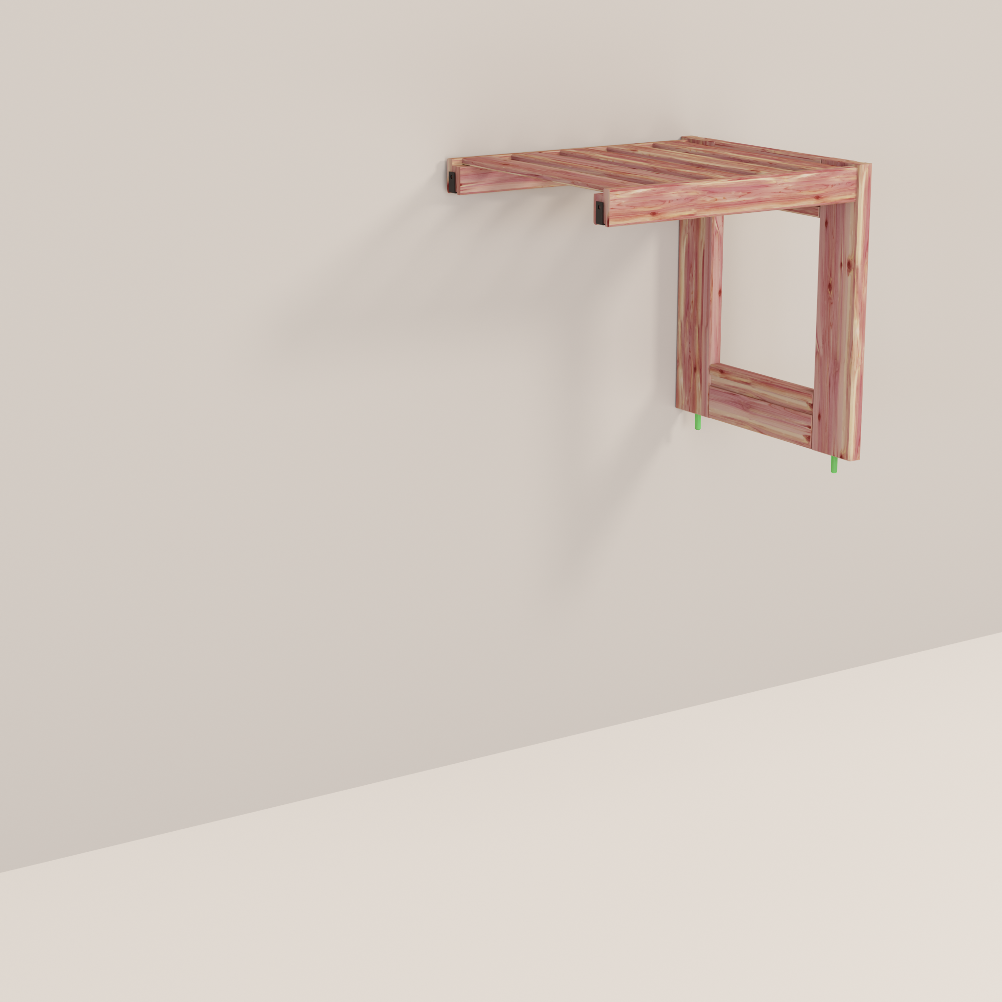 A vertical cube add-on
