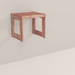 A vertical cedar cube 
