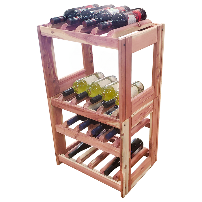 Wine Rack | Aromatic Red Cedar | 14.5" Depth Open Panel
