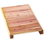 A cedar shelf