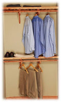 10' Deluxe Solid Wall Closet Organization Kit (121.5