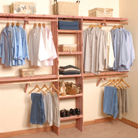 10' Deluxe Solid Wall Closet Organization Kit (121.5")